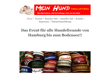Tablet Screenshot of meinhund-messe.de